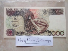 Uang kuno rp5000 atau 5000 Sasando Kondisi Baru N Mulus N Asli
