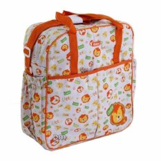 Kiddy Diaper Bag Bordir Motif Orange - Tas Perlengkapan Bayi