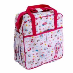 Kiddy Diaper Bag Bordir Motif Pink - Tas Perlengkapan Bayi