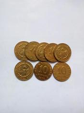 Uang kuno Koin rp10 atau 10 rupiah kuningan kinclong baru