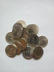 Uang kuno Koin rp5 atau 5 rupiah KB kecil kondisi kincling baru