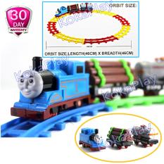 KokaPlay Thomas And Friends Track World 11 Pcs DIY Train Mainan Anak Edukasi Seluncuran Kereta Thomas 3 Gerbong
