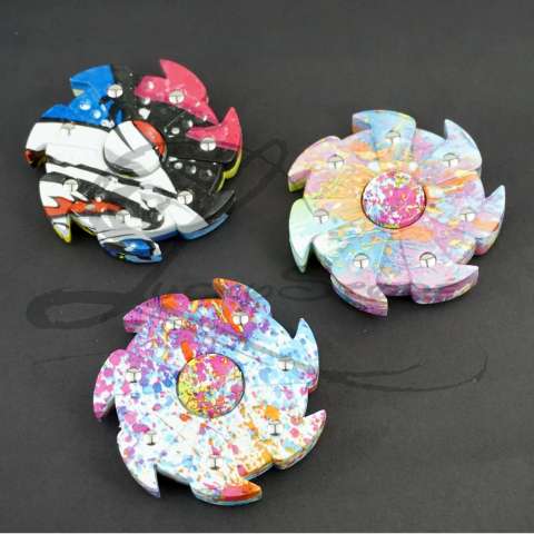 Lucky Hand Fidget Spinner Whirlwind Spiner Tornado Rainbow Abstrak Hand Toys Focus Games / Mainan Spiner