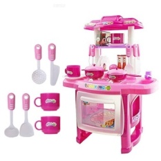 Lucky New Best New Beauty Kitchen Cooking Toy Play Set For Children Andparents(Pink)
