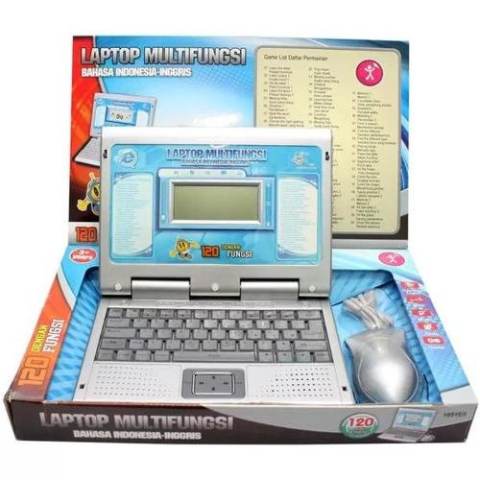 Home; Mainan Anak Laptop Multifungsi 2 Bahasa