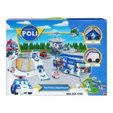 MAINAN MOBIL MOBILAN ROBOCAR POLI POLICE DEPARTMENT XZ-156 PARKING SET