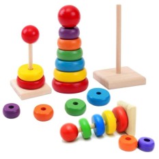 Menara Susun - Mini Rainbow Tower - untuk usia 1 tahun (+)