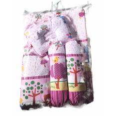 Mesh Kasur Bayi 5 in 1 - kasur , bantal , bantal peang , guling 2, motif random - baby bed