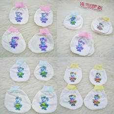 Mesh Sarung Tangan Bayi + Kaki By Stella Murah Motif Random - 1 pasang Kaki + 1 pasang tangan / 1 set