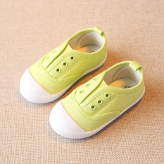 Mudah Dipakai Taman Kanak-kanak Anak Kecil Sepatu Putih Anak-anak Sepatu Kanvas