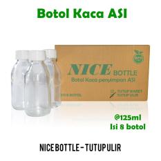 Nice Baby Botol ASI 125 ml isi 8 / Botol Kaca ASI / Botol Susu / Botol ASI