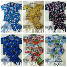 PROMO PILIH MOTIF BAJU TIDUR ANAK CEWEK COWOK SETELAN PIYAMA ANAK SIZE KIDS 1 - 9 TAHUN