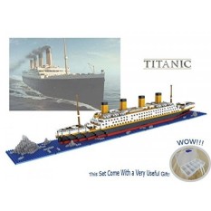 Sanzo Titanic Model Mikro Block Build Set 1860 Pcs-Nano Mikro Berlian Blok DIY Mainan Pendidikan-Internasional
