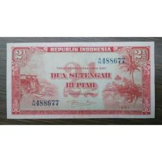 Uang Kuno Indonesia Rp. 2-5 Pemandangan Alam 1951 XF+