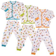 Velvet Safari Baju + Celana Panjang NB - 3 Pcs