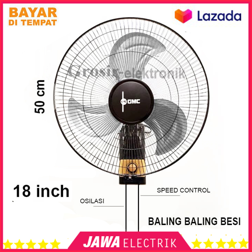 Gmc Kipas Angin Dinding Wall Fan Gmc Jumbo Tornado Besi Inch