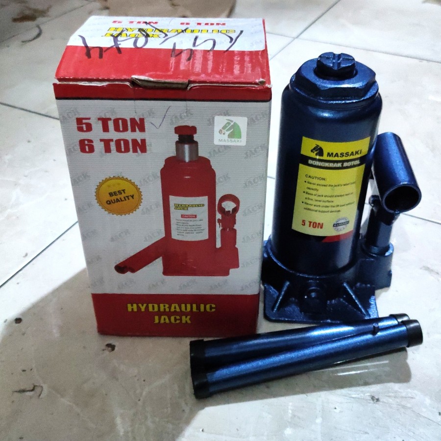 Dongkrak Botol 5 Ton Hidrolik Hydraulic Bottle Jack Dongkrak Mobil