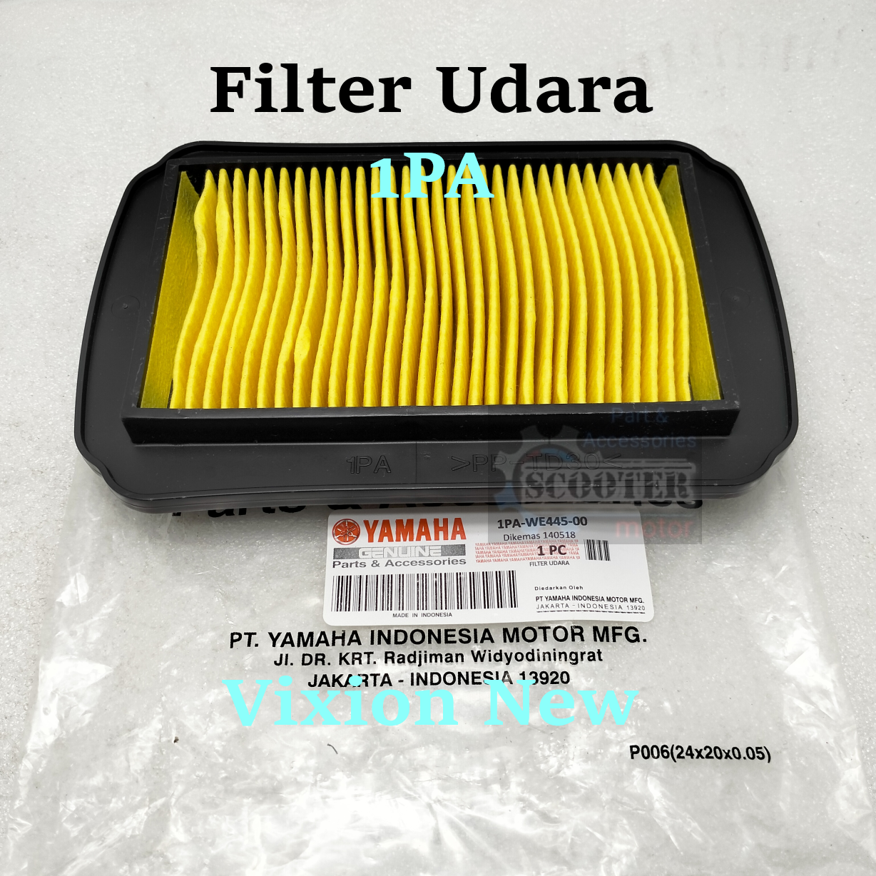 Filter Udara Pa Yamaha Vixion New Saringan Udara Kualitas Original