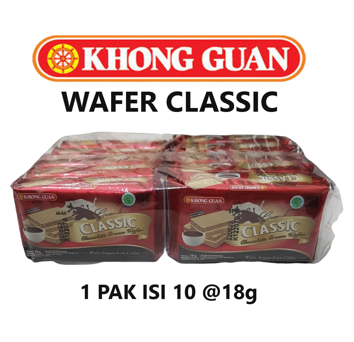 Pak Khong Guan Classic Chocolate Wafer Lazada Indonesia