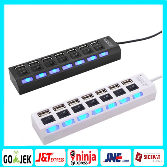 Usb Hub Saklar Port On Off High Speed Saklar Tombol On Off Lampu Led