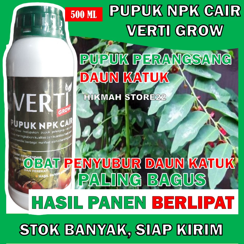 Pupuk Npk Cair Verti Grow Ml Pupuk Semprot Pelebat Tanaman Daun