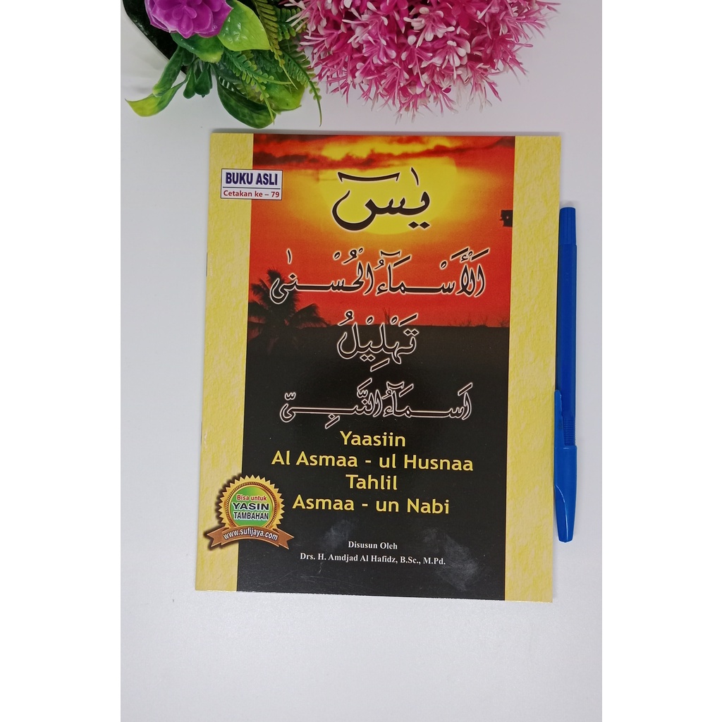 A Kitab Buku Yasin Tahlil Asmaul Husna Kuning Asmaun Nabi Ukuran