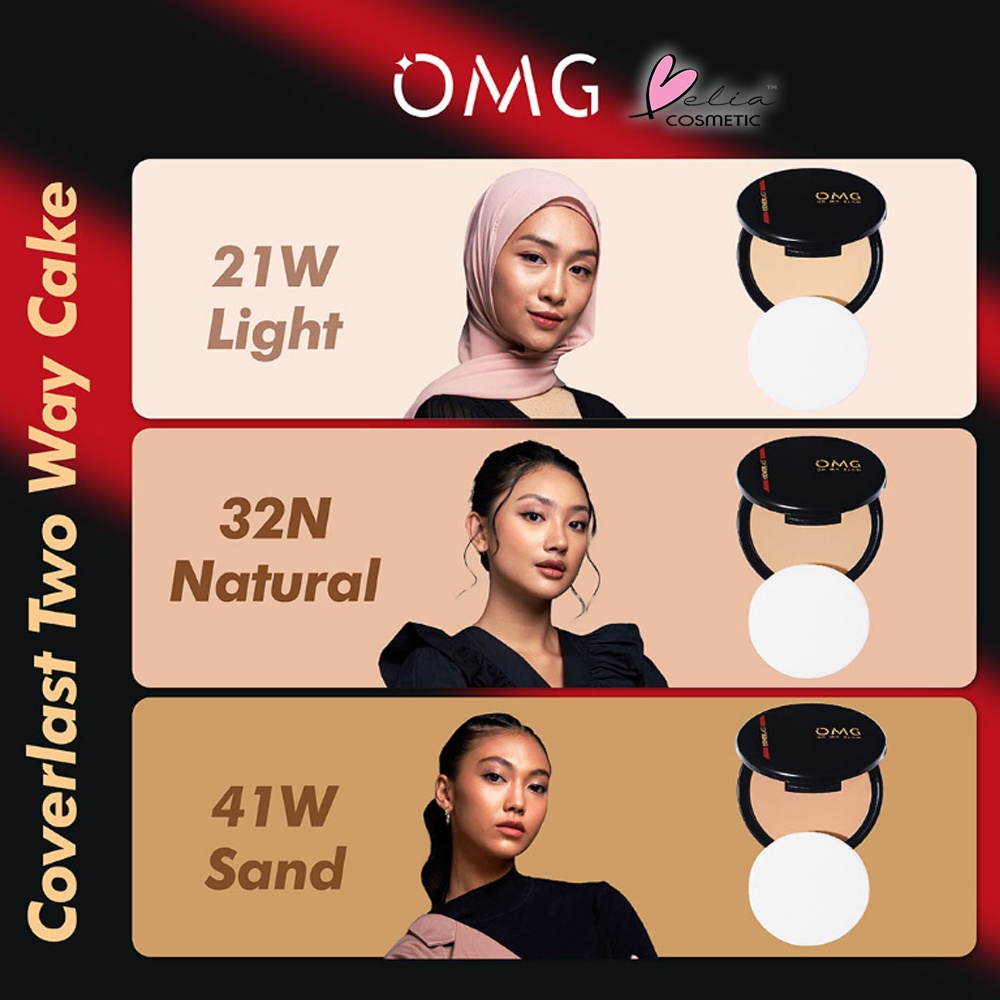 OMG Oh My Glam Coverlast Two Way Cake 12 G Lazada Indonesia