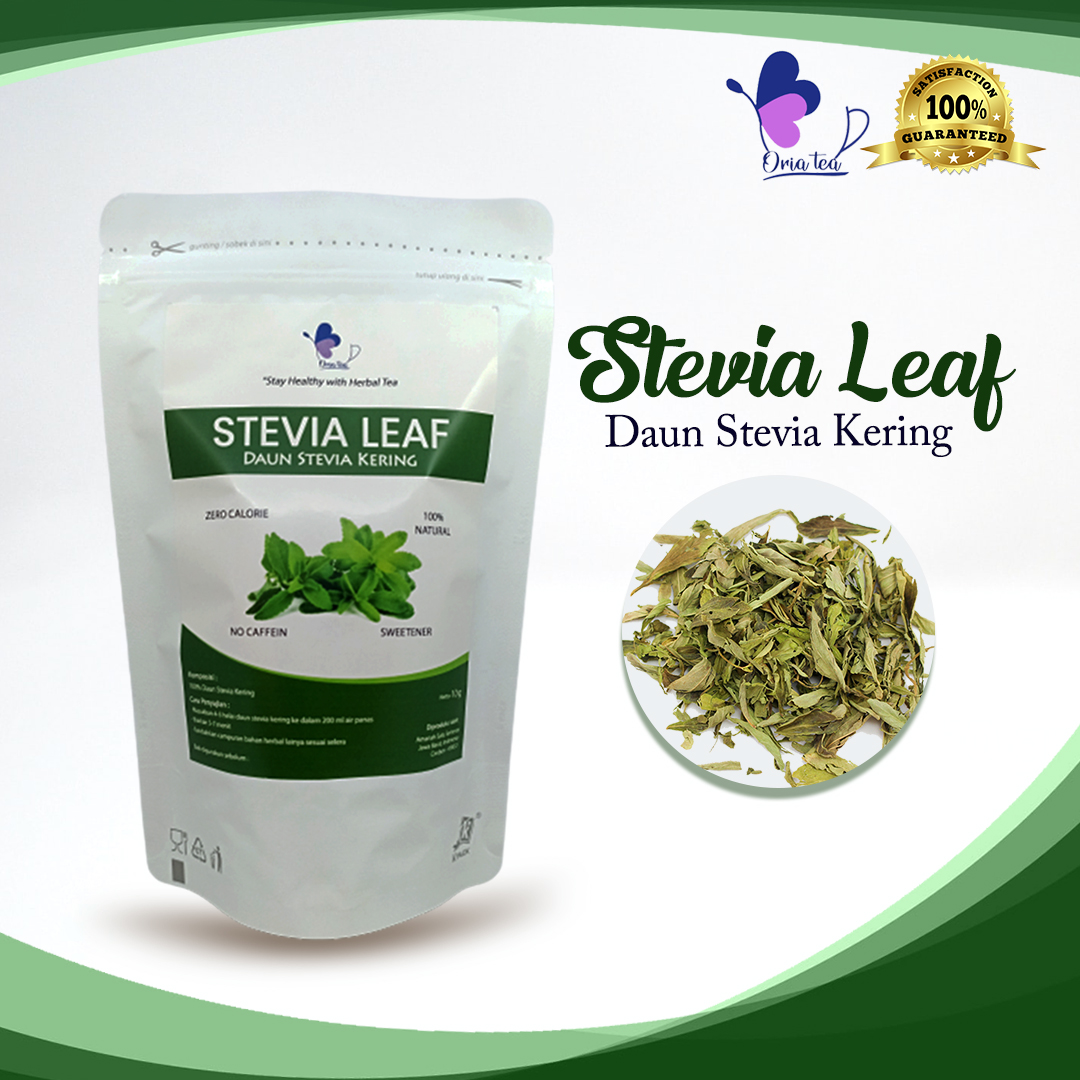 Daun Stevia Kering Gr Pengganti Gula Pemanis Alami Tanpa Kalori Obat