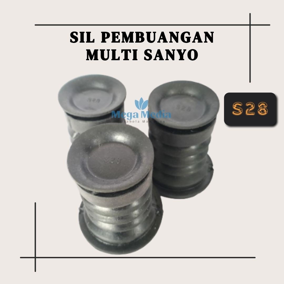 Karet Seal Pembuangan Air Mesin Cuci 2 Tabung Multi Sanyo S28 Sil