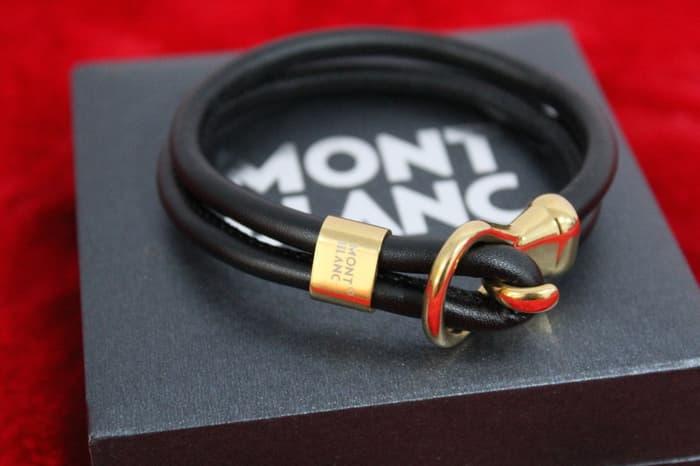 Gelang Kulit Pria MONT BLANC MB18-3 MIRROR QUALITY
