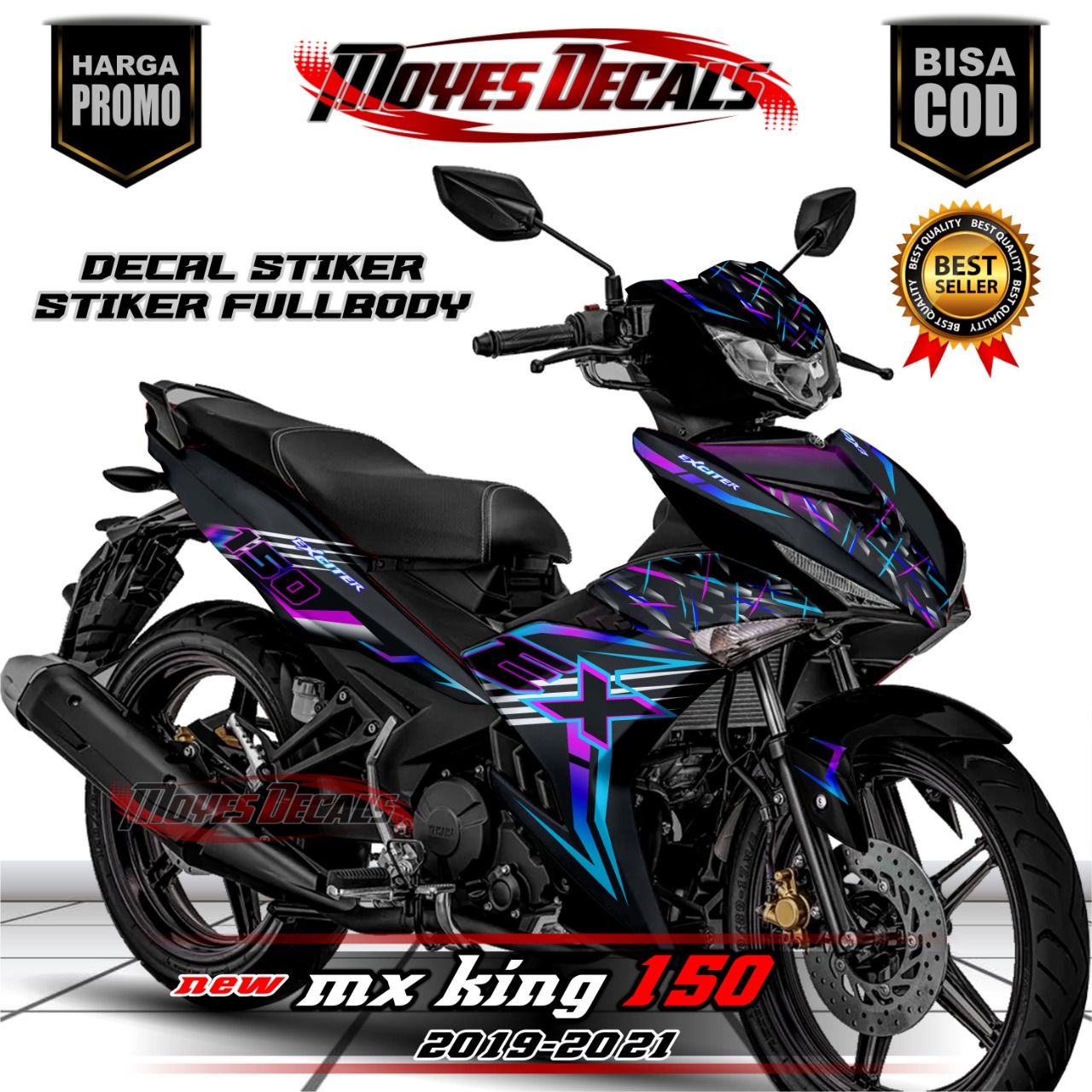 COD Decal Mx King 150 Stiker Decal Motor New Mx King 150