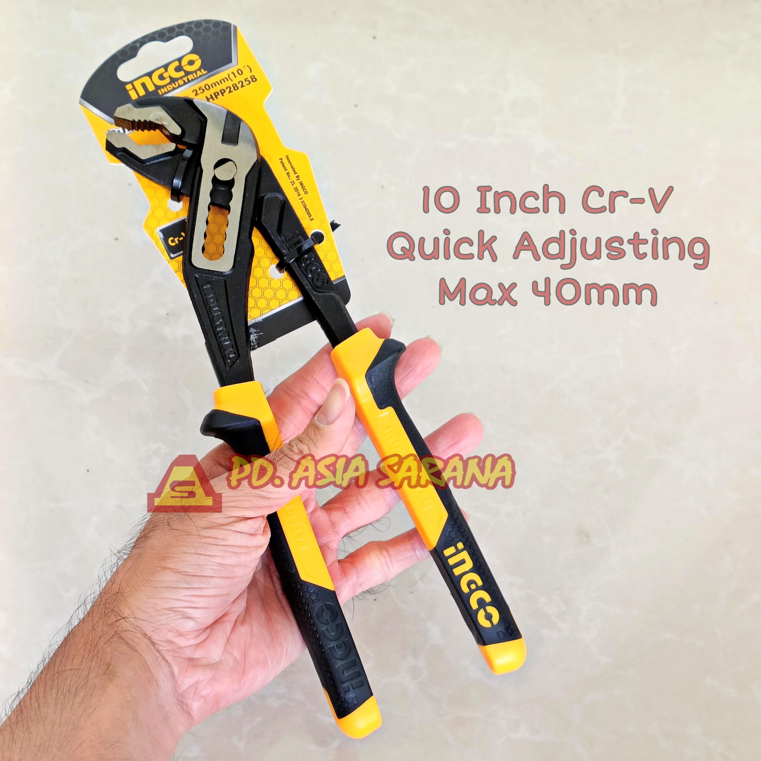 Pump Pliers Inch Ingco Hpp Tang Burung Kunci Pipa Air Water