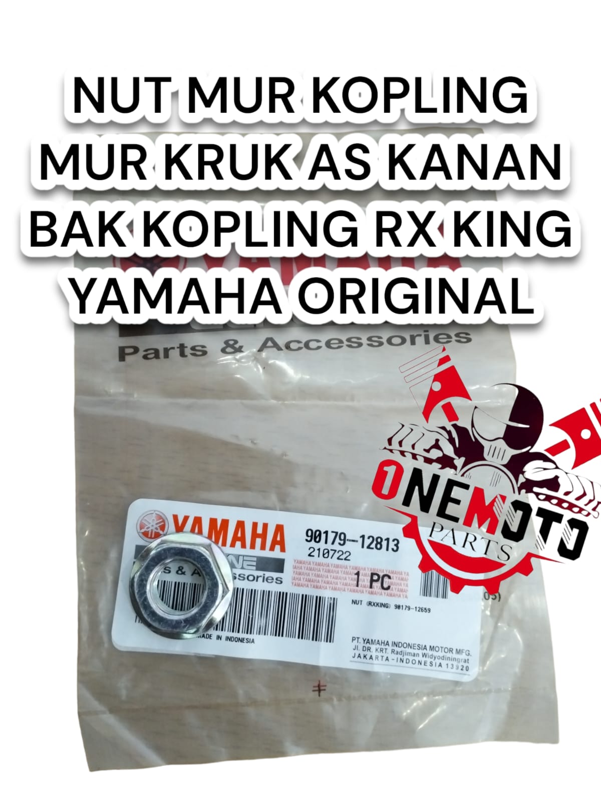 NUT MUR KOPLING MUR KRUK AS KANAN BAK KOPLING RX KING YAMAHA 90179