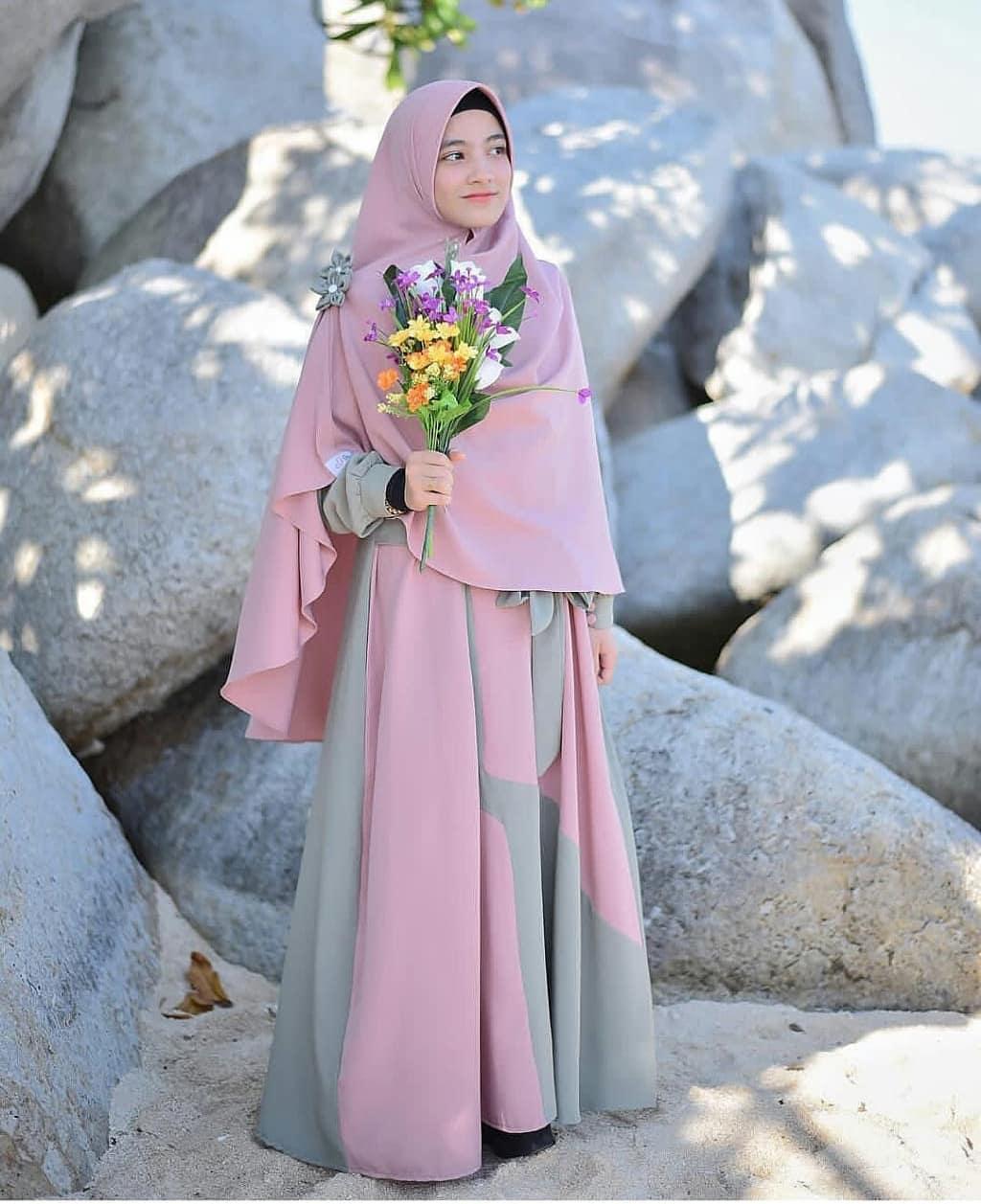 Jessy Fashion Baju Ralin Syari Dress Moscrepe (Free Hijab / Khimar ) Dapat 2 Pic Gamis Trendy Modern Wanita Baju Panjang Stelan Syar’i Polos Muslim Gaun Kerja Dress Pesta Murah Terbaru Pakaian Modis Simple Syari Couple Set Jumbo Casual Elegant 2019