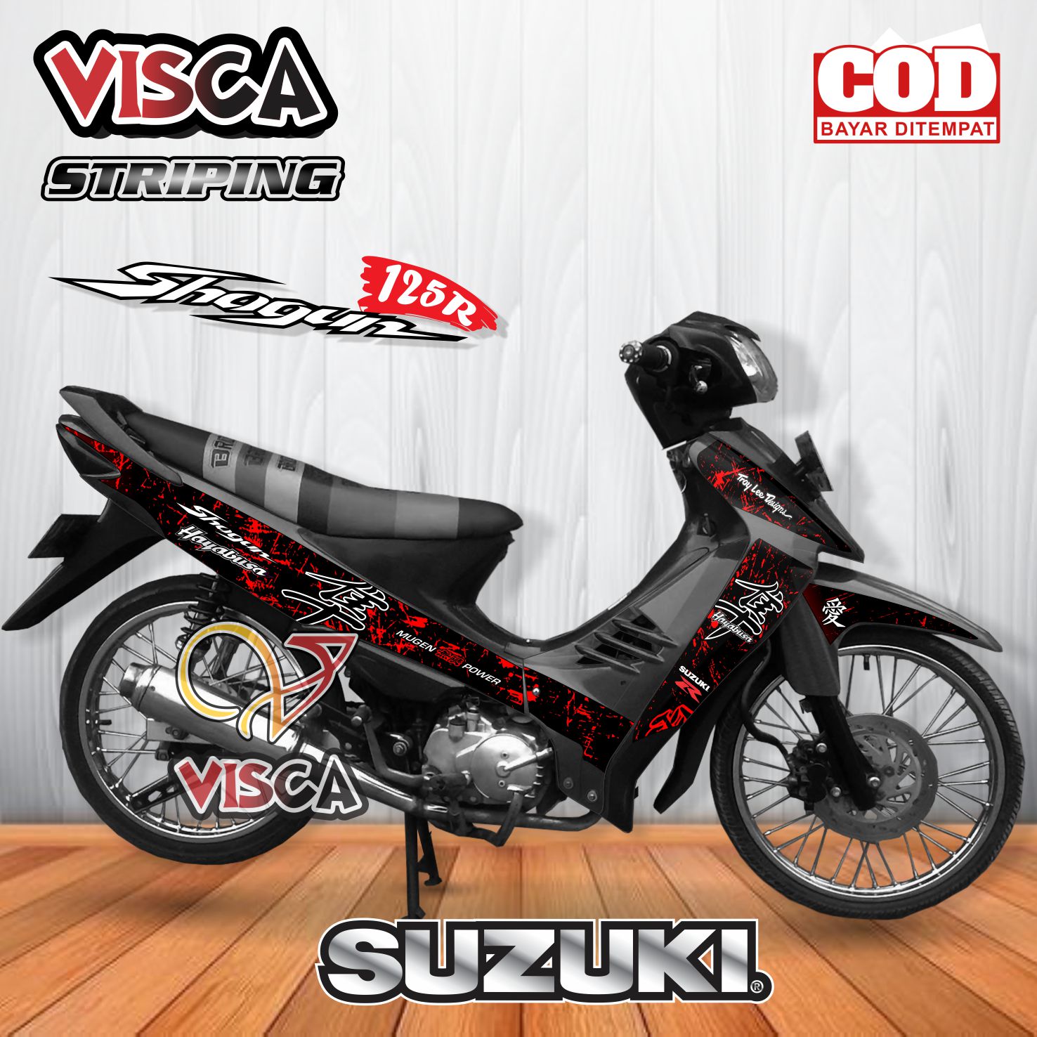 Stiker Striping Shogun R Variasi Hayabusa Lazada Indonesia