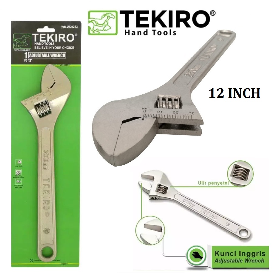 Kunci Inggris Tekiro Adjustable Wrench Inch Promo Asia Mega