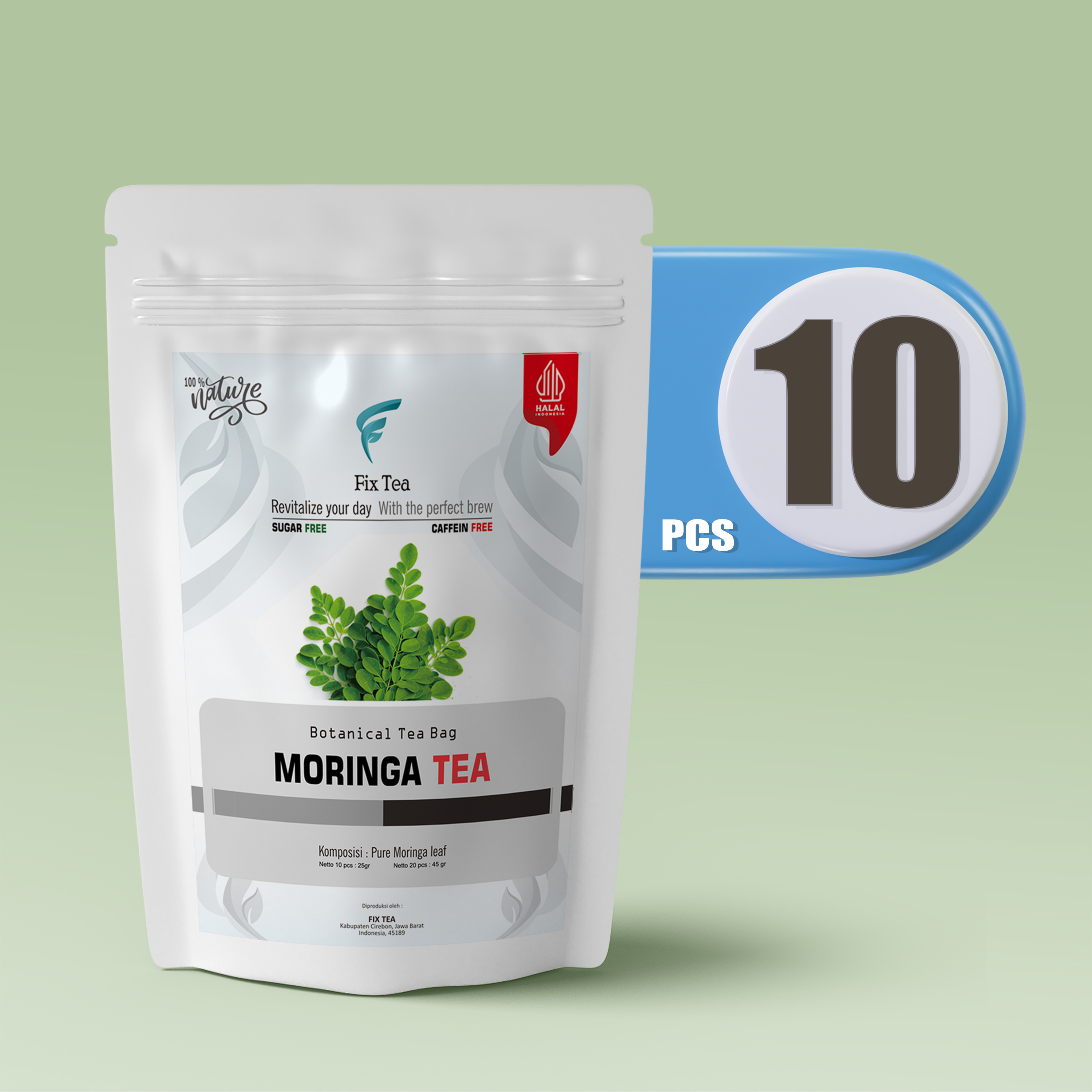 Fix Tea Teh Celup Daun Kelor Moringa Tea Kemasan Pcs Lazada