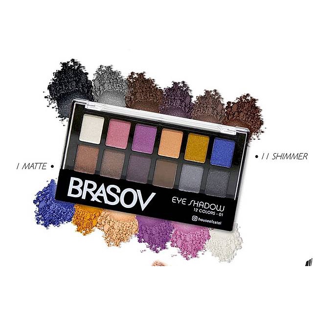 READY BRASOV EYESHADOW Nudes 12 Colors Warna Palet Eye Shadow