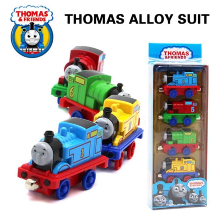 DIECAST SET THOMAS 4PCS FIGURE KERETA THOMAS & FRIENDS / MAINAN ANAK / HOBBY & MAINAN / TOYS DAN KIDS / MA-B15087