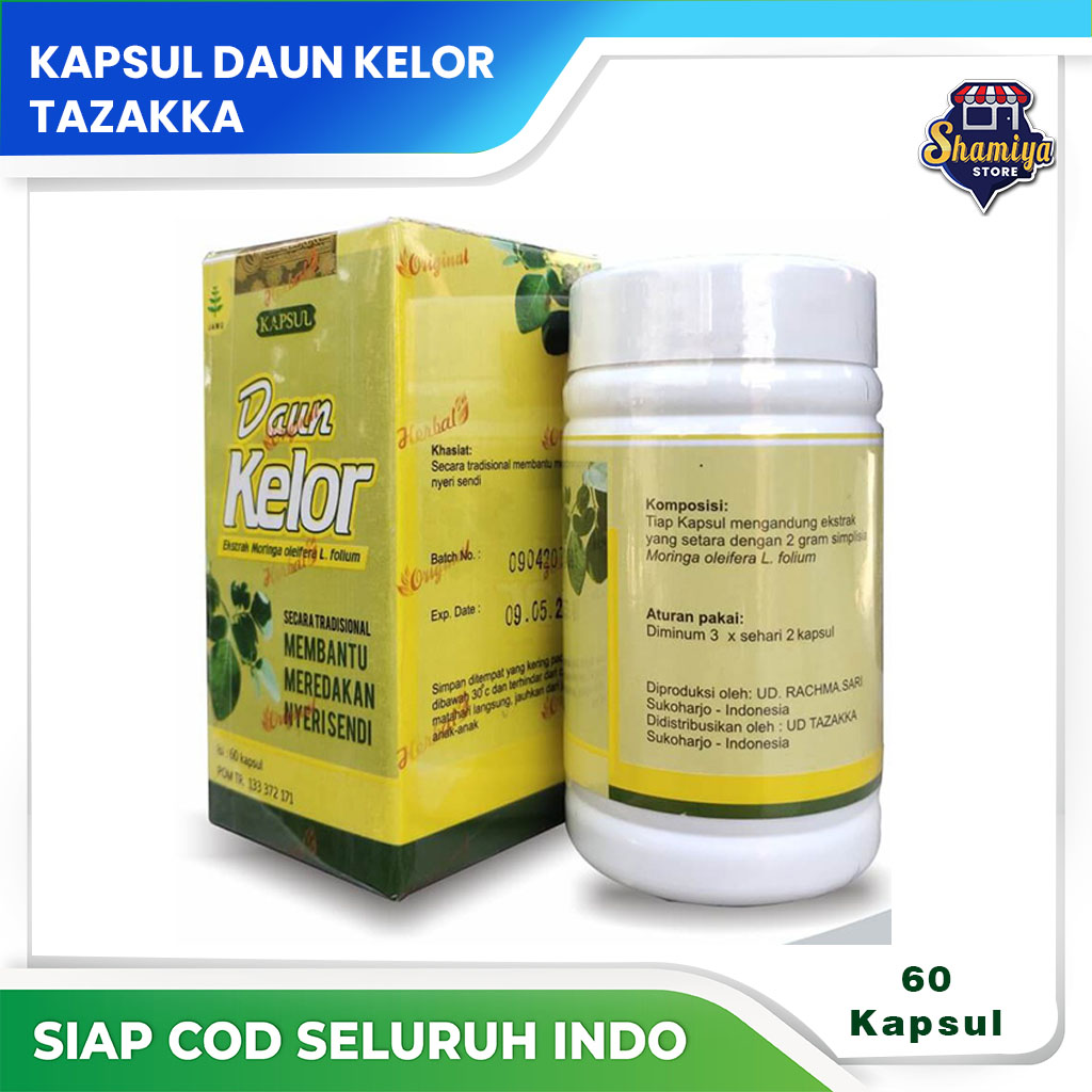 Kapsul Ekstrak Daun Kelor Pro Moringa Herbal Tazakka Lazada Indonesia