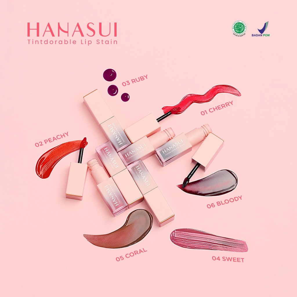 Hanasui Tintdorable Lip Stain Hanasui Liptint Lip Tint By Naturnic