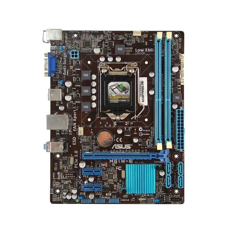 MAINBOARD ASUS PC RAKITAN H61M E LGA 1155 RAM DDR 3 MOTHERBOARD MURAH