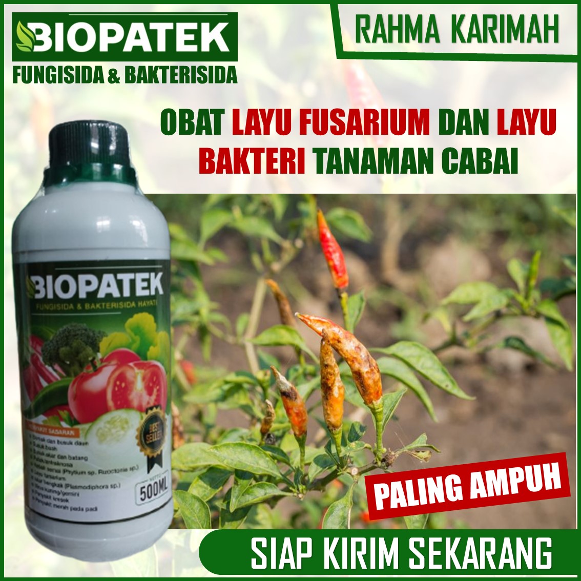 Original Biopatek Ml Pupuk Fungisida Bakterisida Anti Penyakit