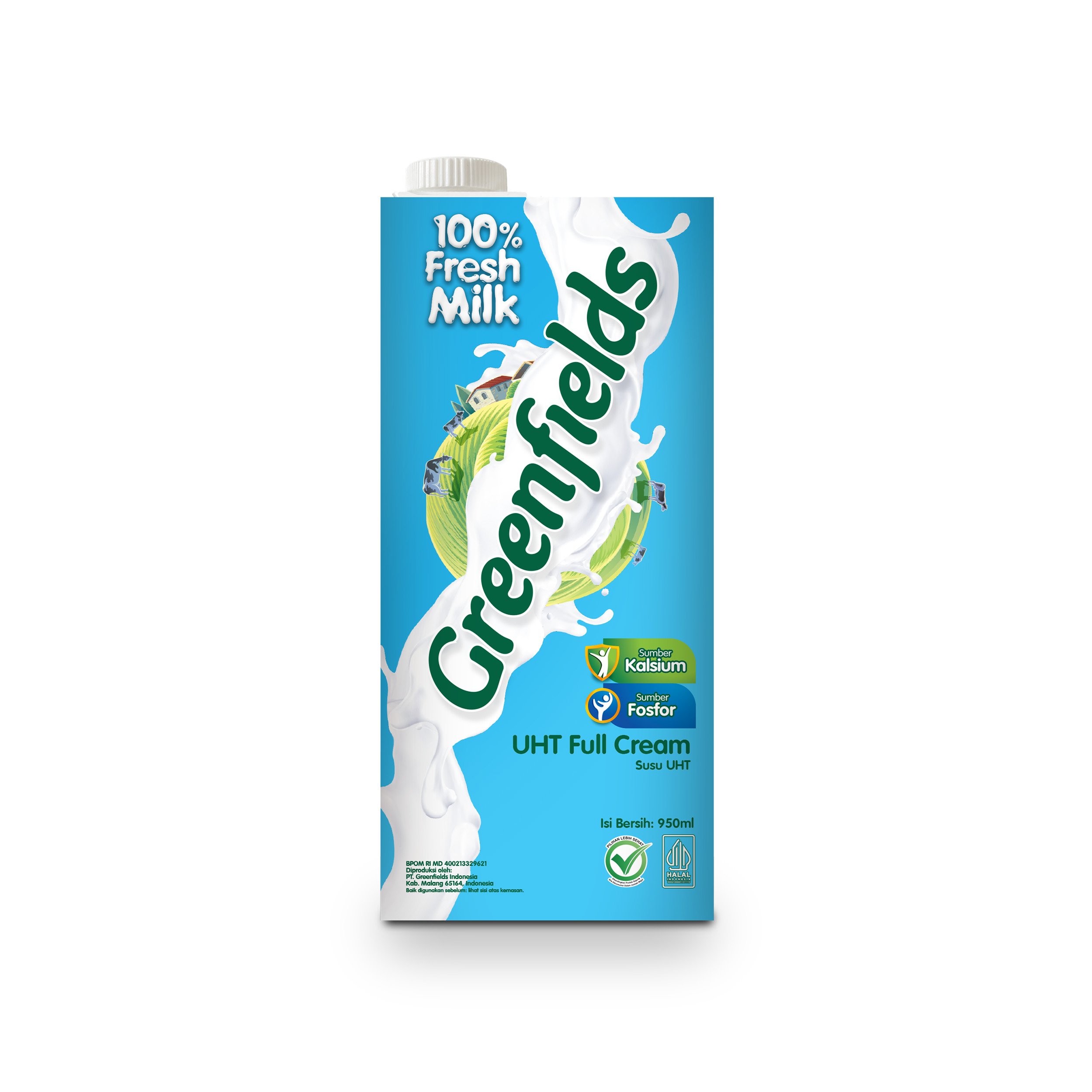 Greenfields Milk UHT Full Cream 950 Ml Lazada Indonesia