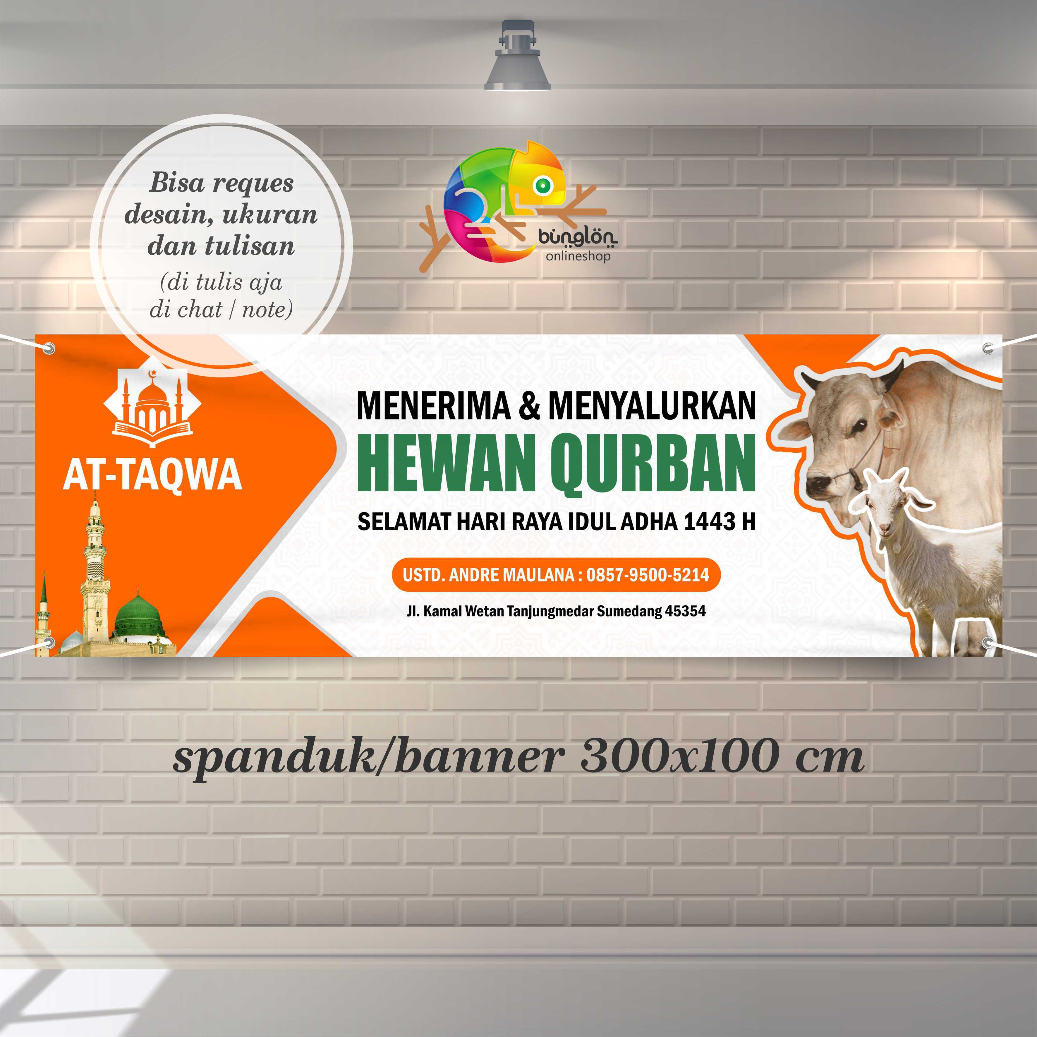 Spanduk Banner Idul Adha Hewan Qurban Model Orange Lazada Indonesia