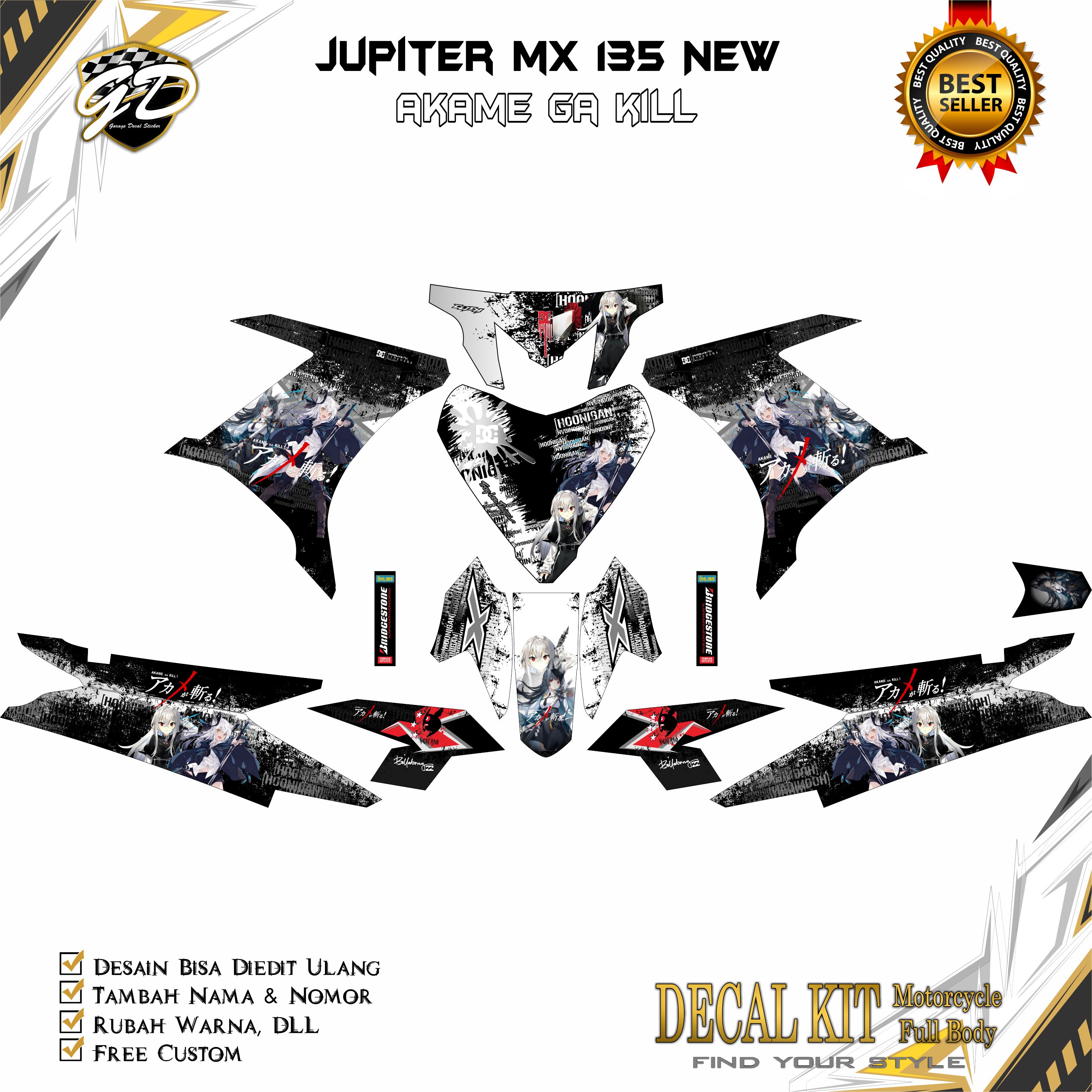 Decal Jupiter Mx New Full Body Stiker Jupiter Mx New Full Body