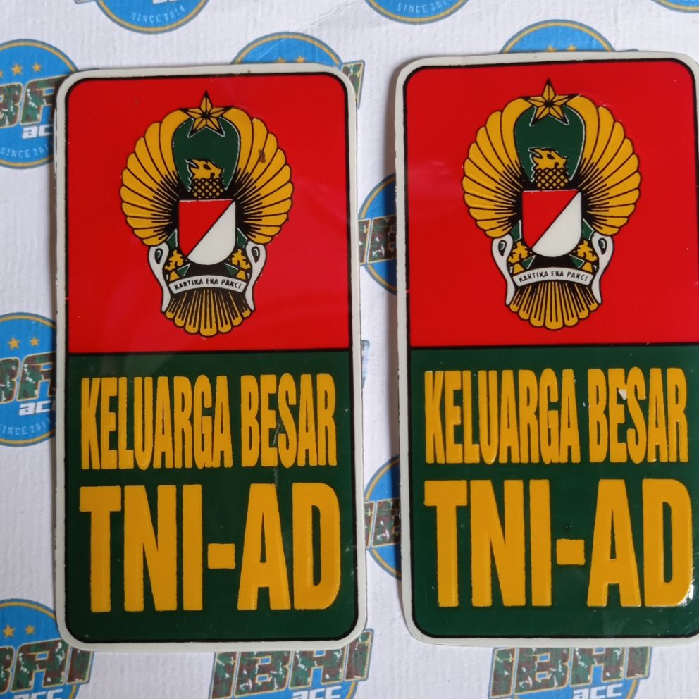 Stiker Plat Mobil Tni Ad Sepasang Lazada Indonesia