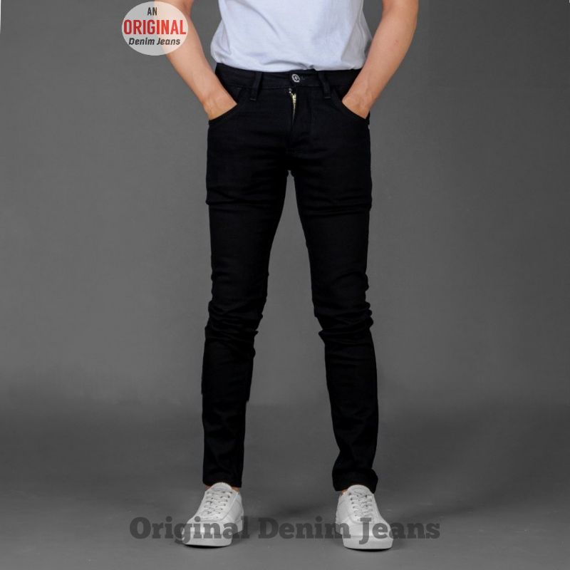 Celana Jeans Panjang Pria Lelaki Dewasa Pensil Pencil Slimfit Slimpit