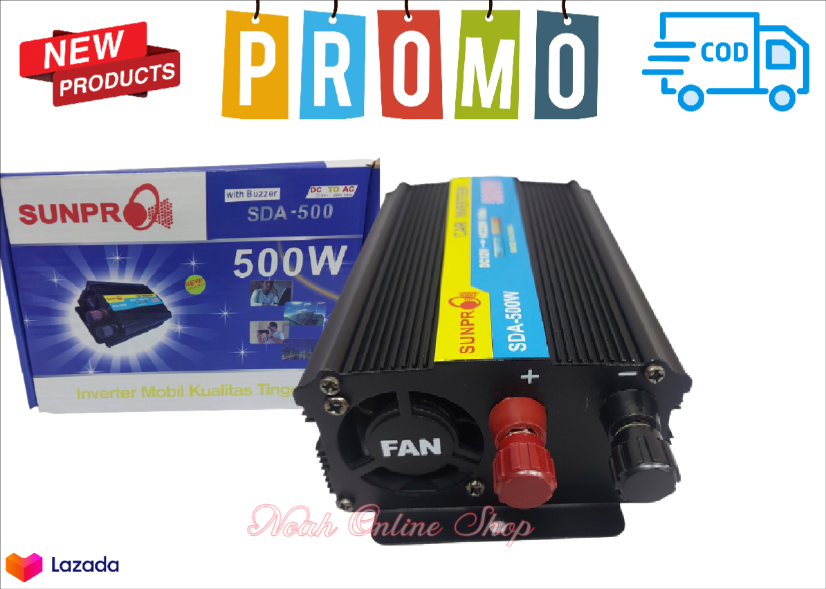 Power Inverter Sunpro 500w 12v 24v Inverter Mobil 500w Inverter