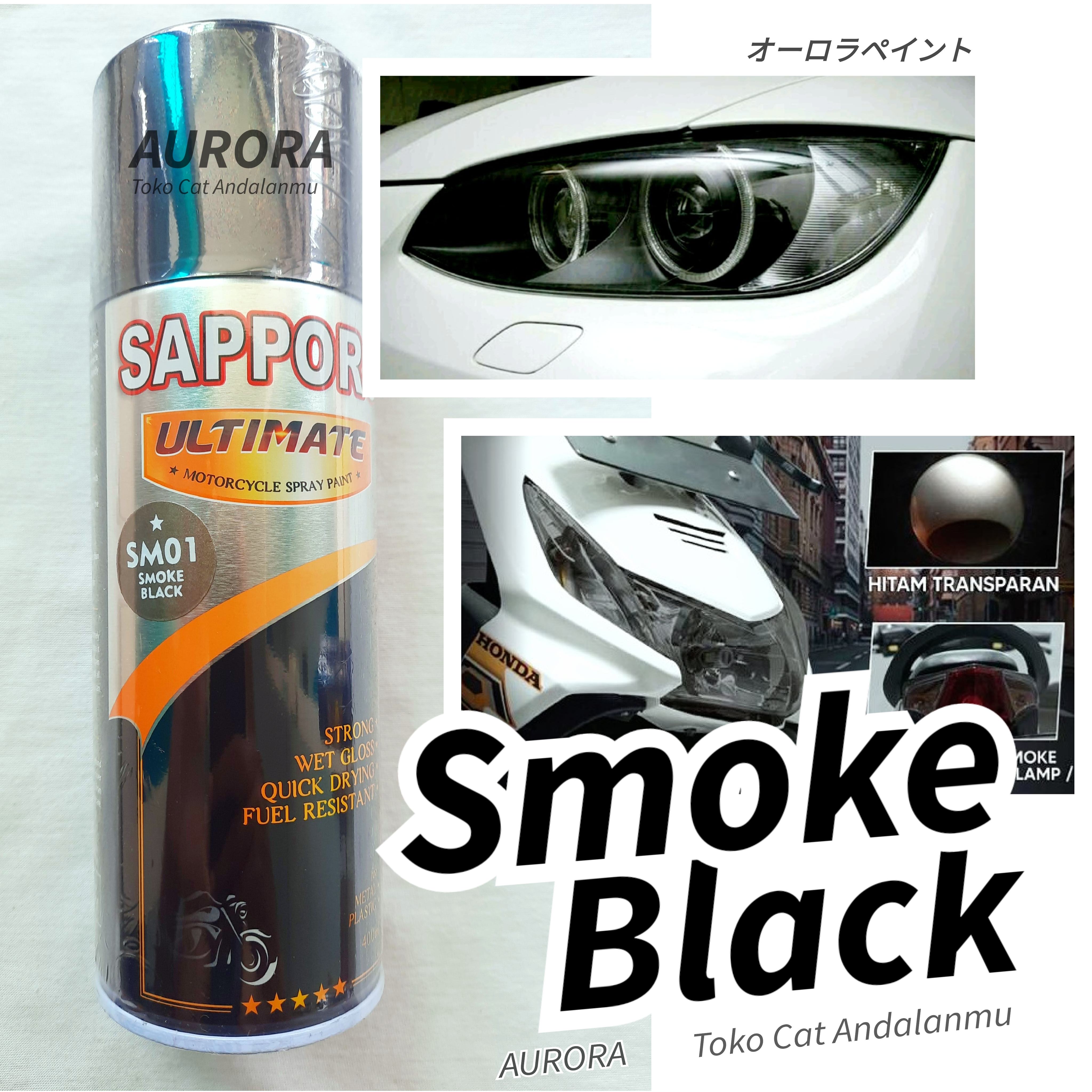 Sapporo Ultimate Smoke Black Sm Hitam Transparan Saporo Ultimet Cat